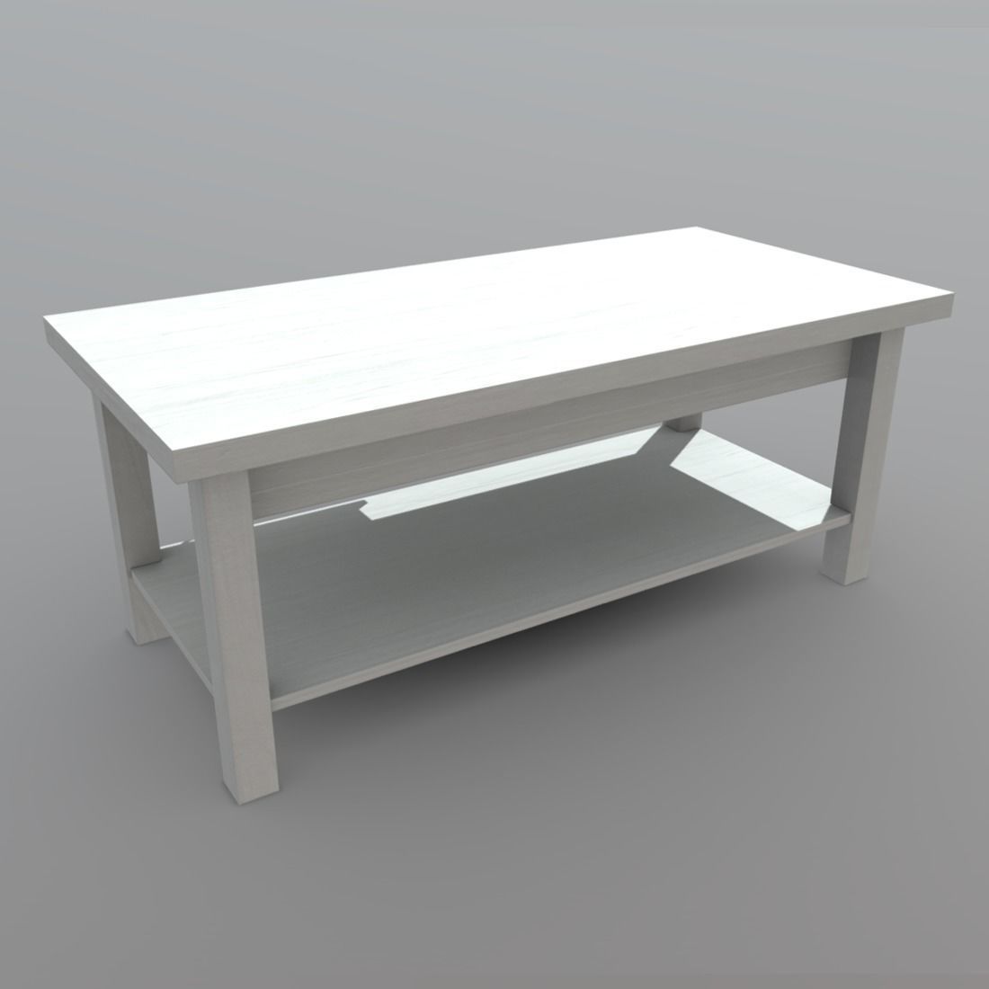 Table 2 coffee with drawers Low-poly 3D model_4