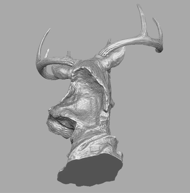 deer head skulpture 3D print model_28