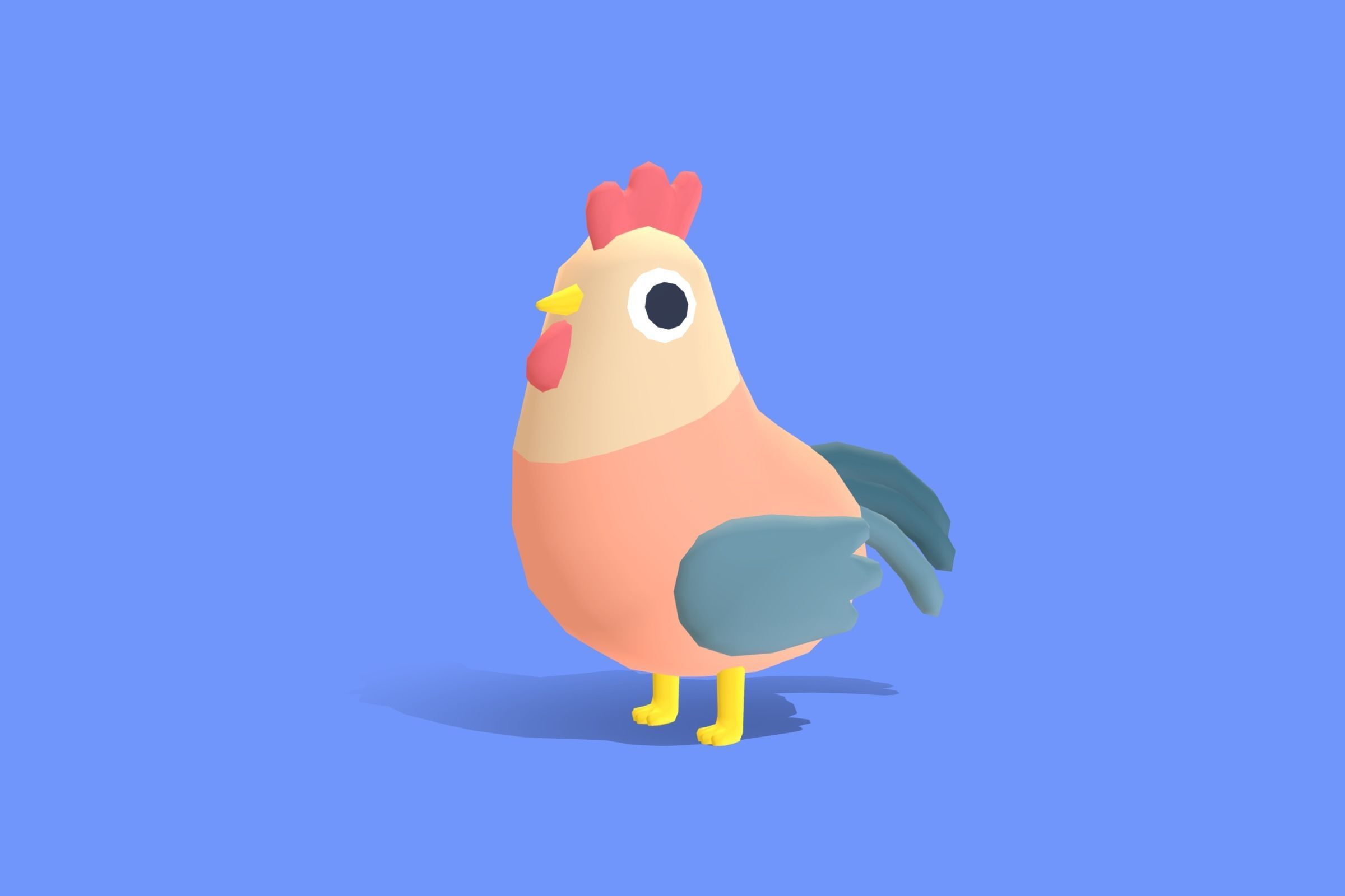 Quirky Series - Animals Combo Pack Low-poly 3D model_9