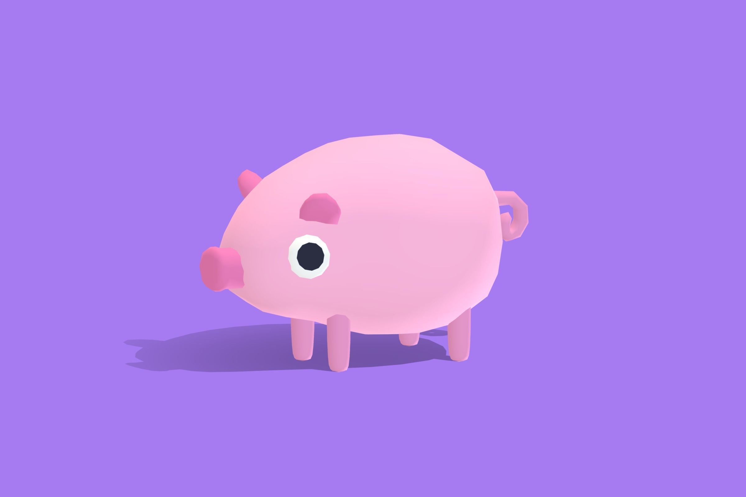 Quirky Series - Animals Combo Pack Low-poly 3D model_11