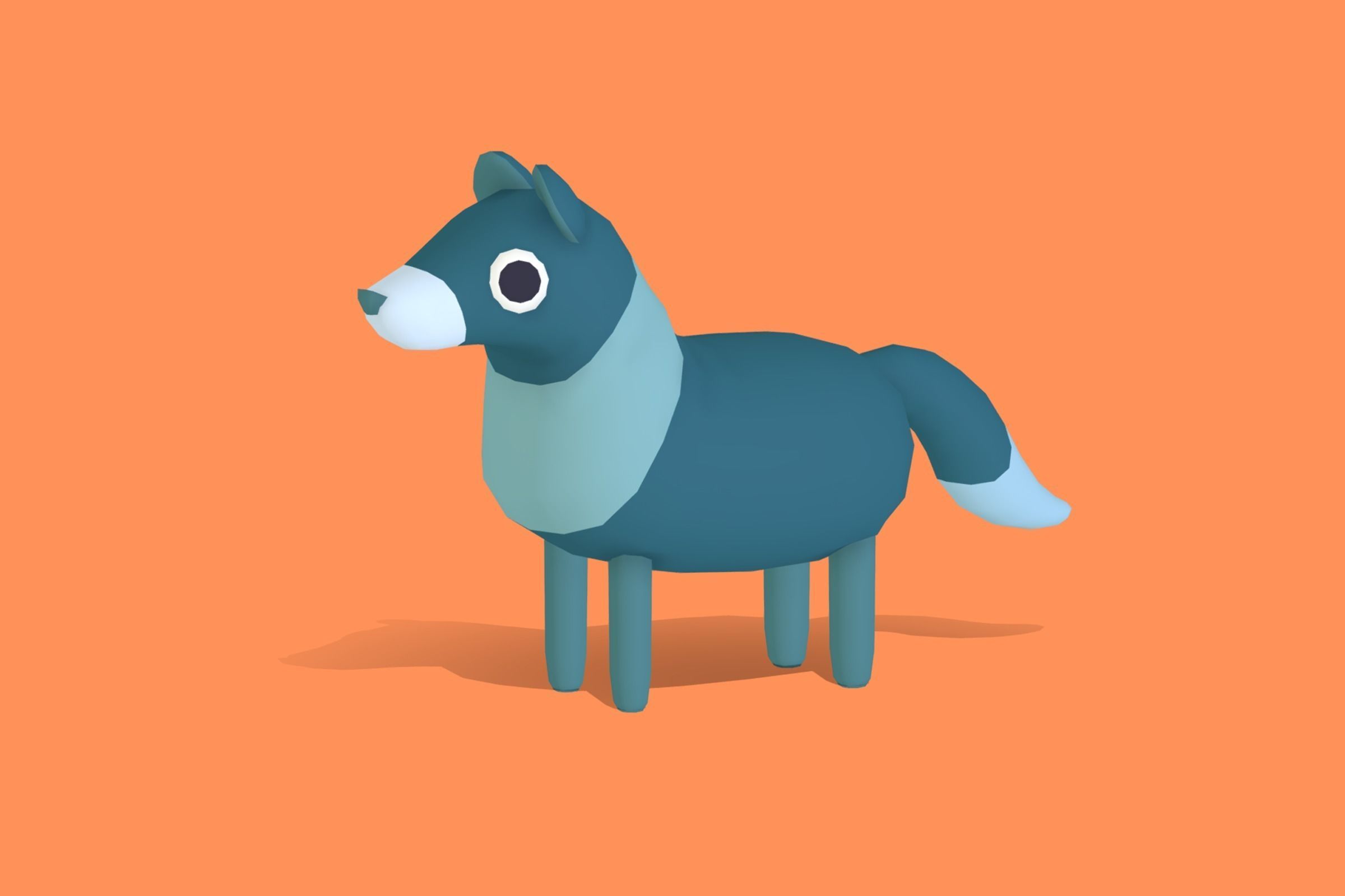 Quirky Series - Animals Combo Pack Low-poly 3D model_17