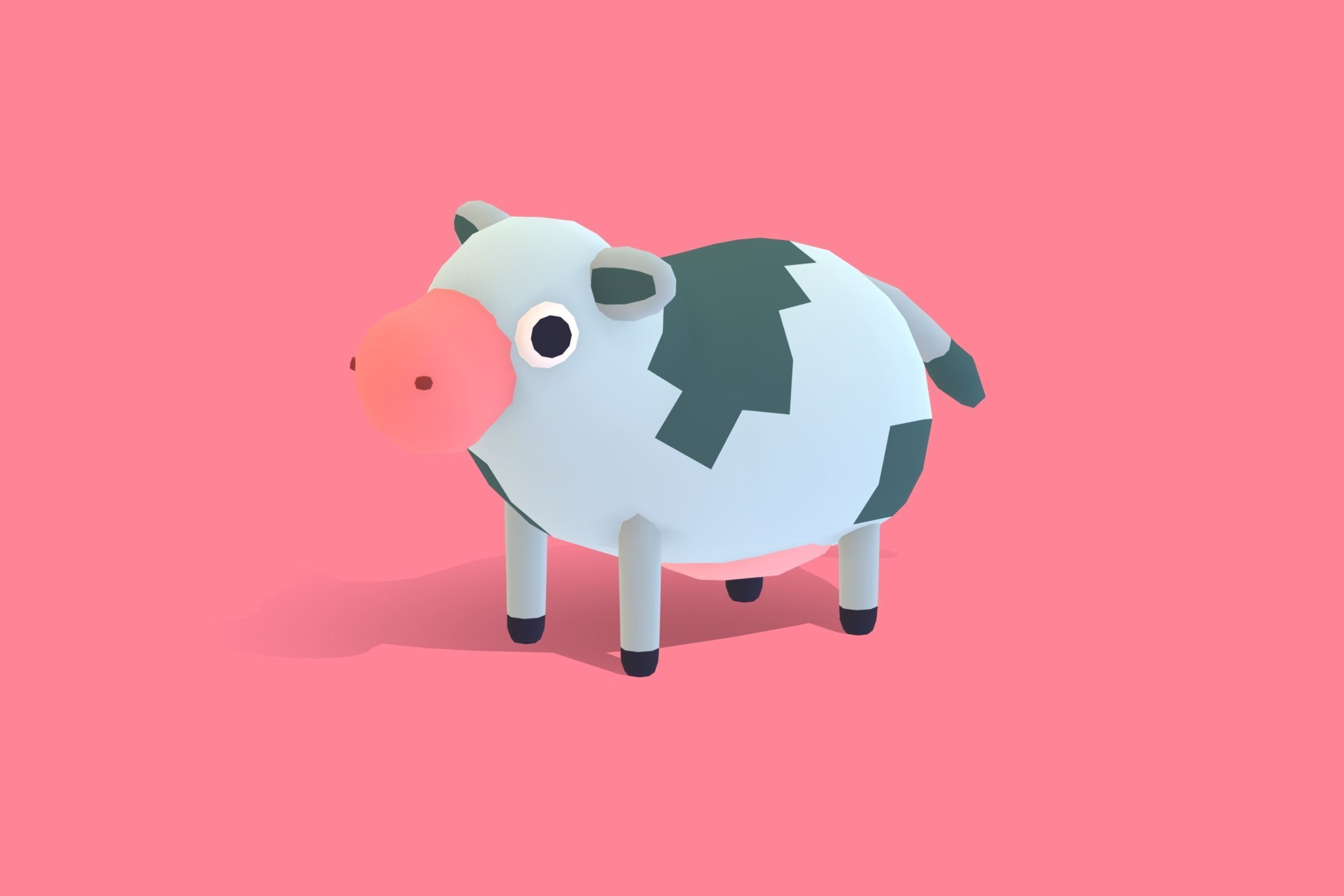Quirky Series - Animals Combo Pack Low-poly 3D model_4