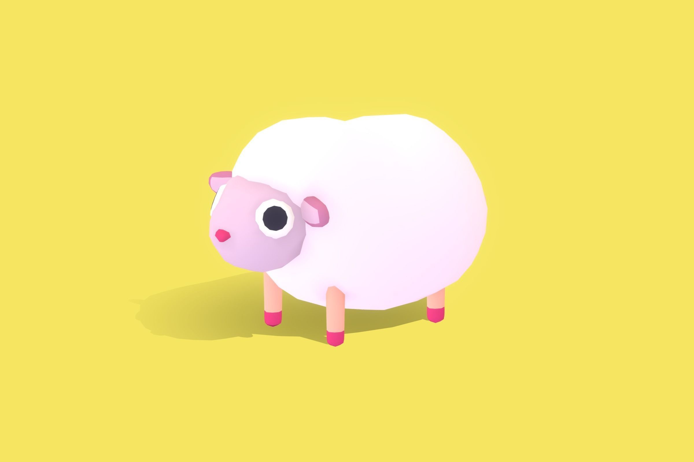 Quirky Series - Animals Combo Pack Low-poly 3D model_6