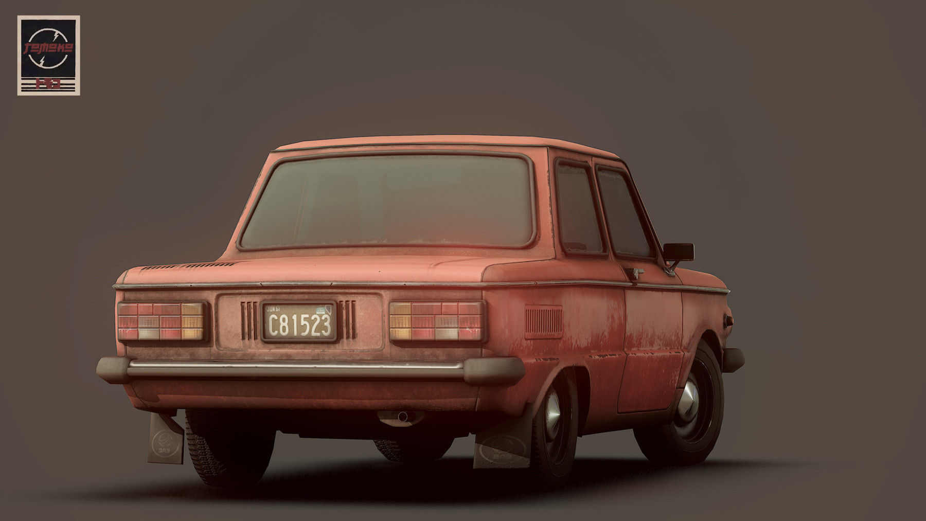 1980 ZAZ Zaporozhec 968M Low-poly 3D model_3