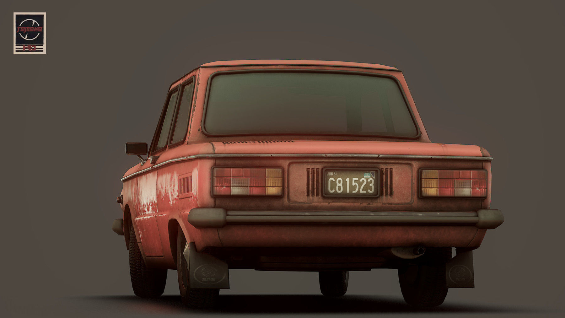 1980 ZAZ Zaporozhec 968M Low-poly 3D model_4