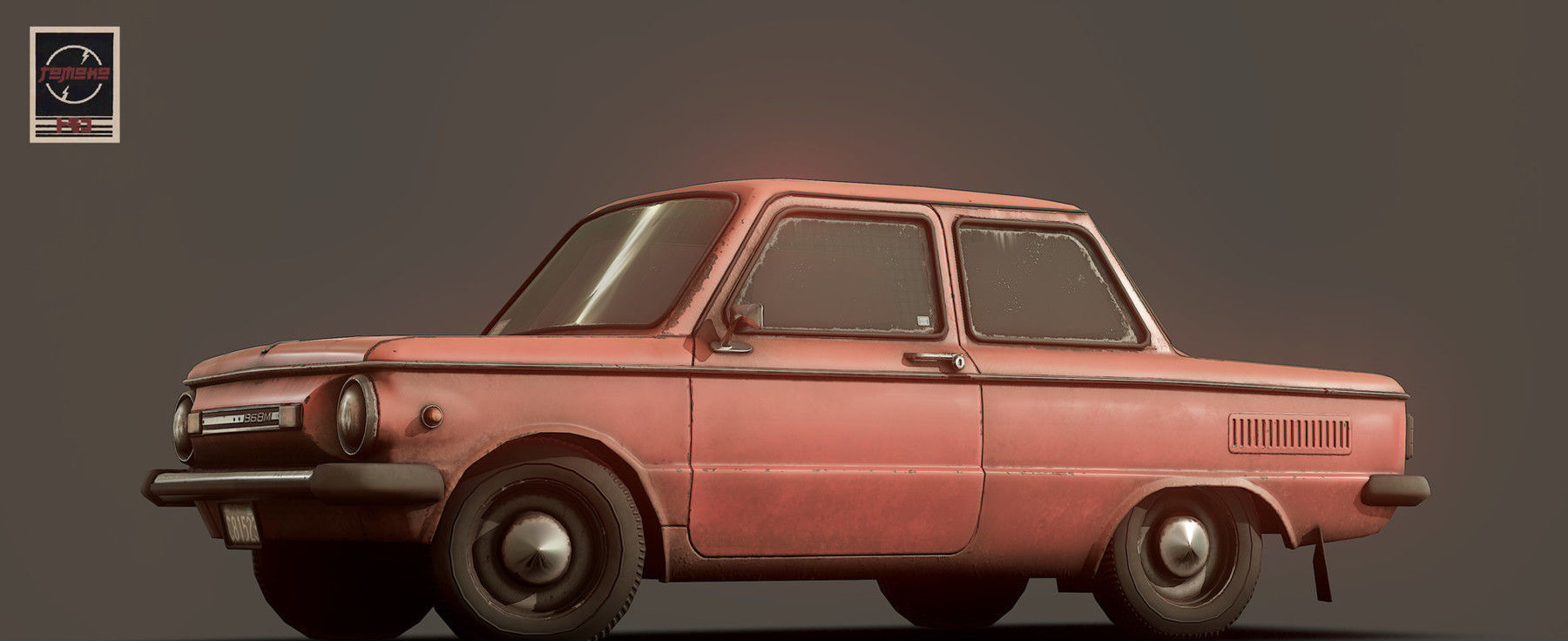 1980 ZAZ Zaporozhec 968M Low-poly 3D model_2