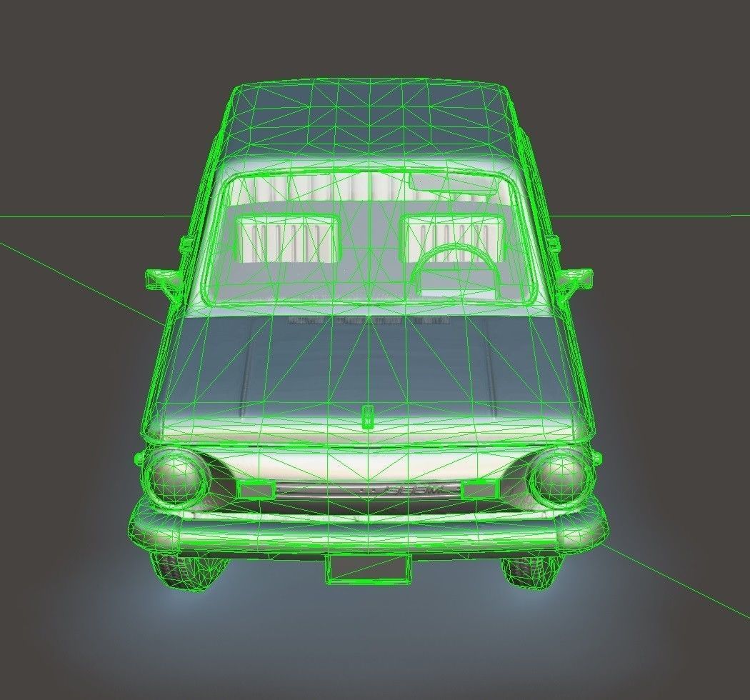 1980 ZAZ Zaporozhec 968M Low-poly 3D model_7