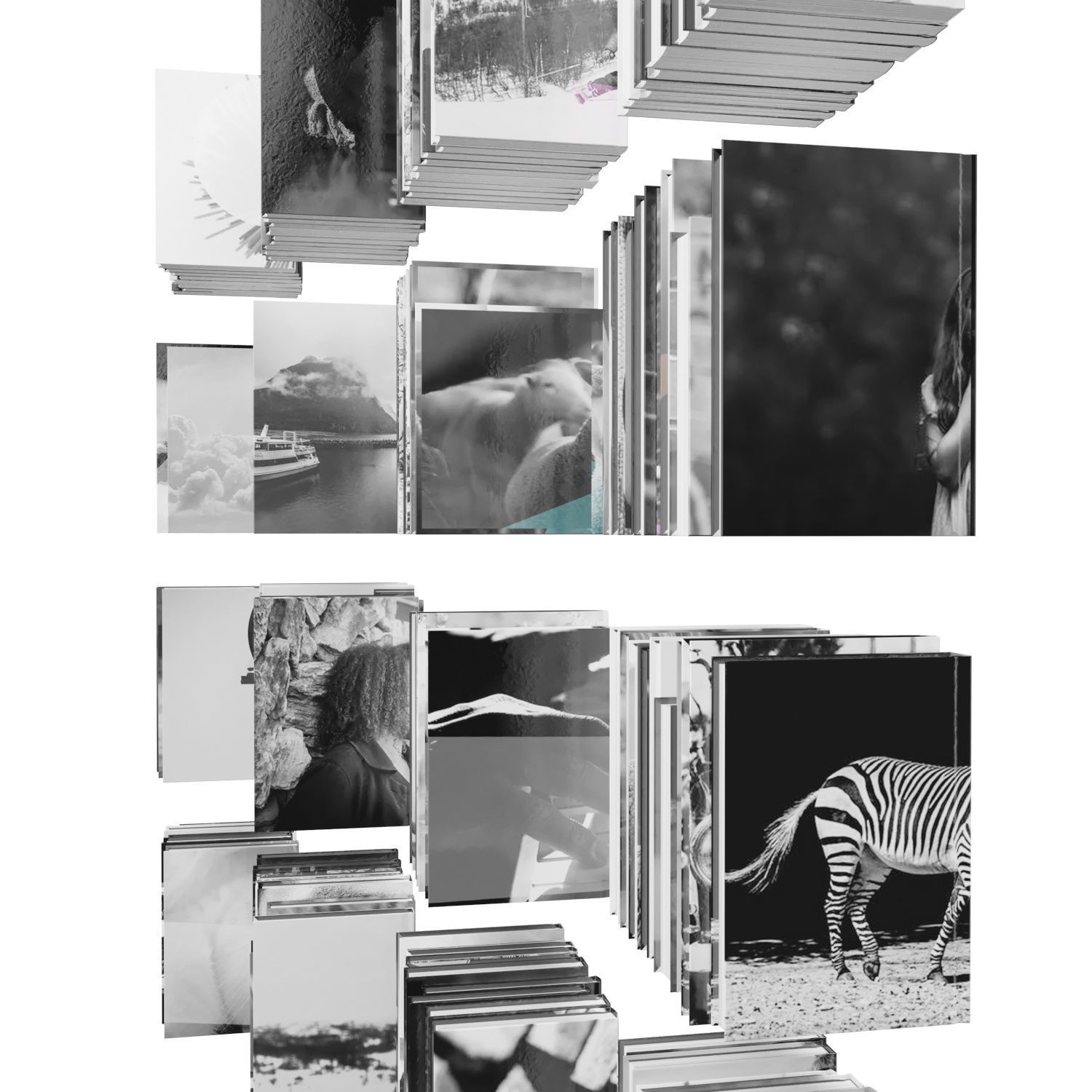 Books 150 pieces 2-9-3 Low-poly 3D model_13