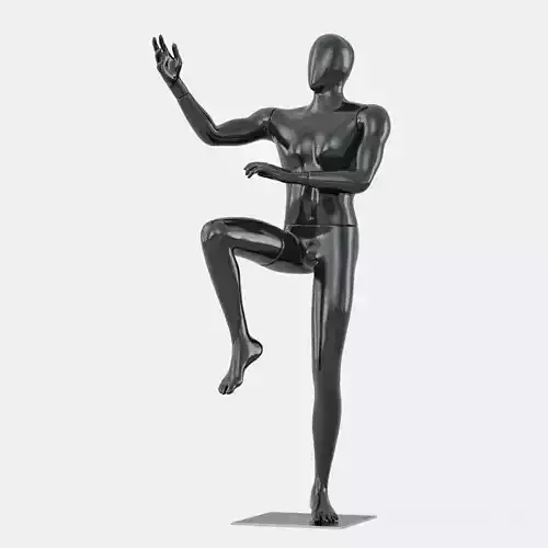 Faceless mannequin martial arts 30 3D model