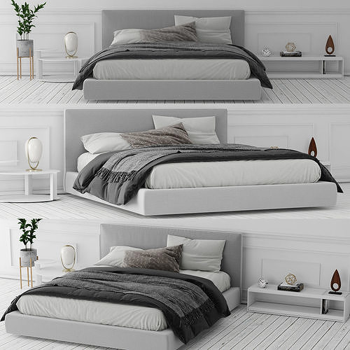 Richard Bed BeB Italia 3D model