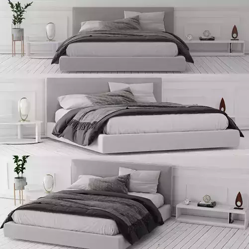 Richard Bed BeB Italia 3D model