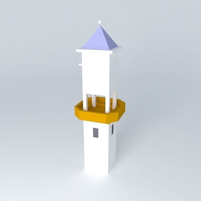 Ashdod Clock Tower Free 3D model_2