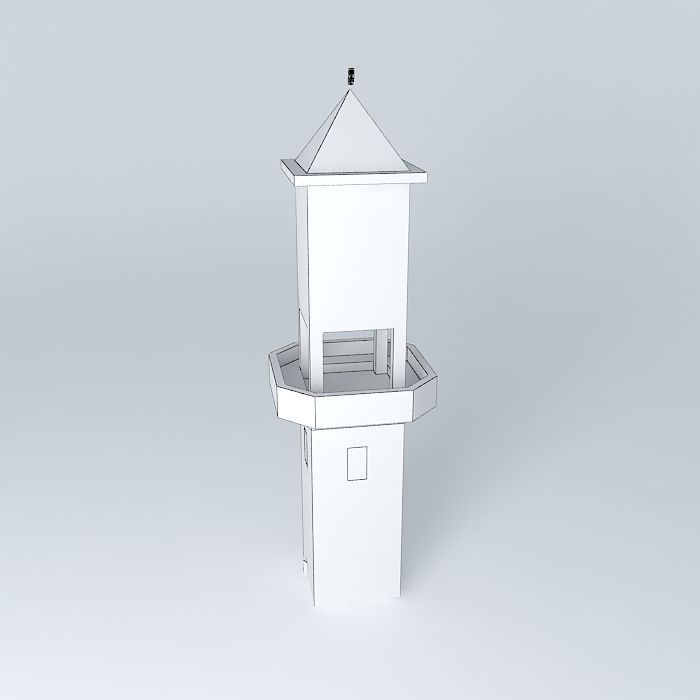 Ashdod Clock Tower Free 3D model_4
