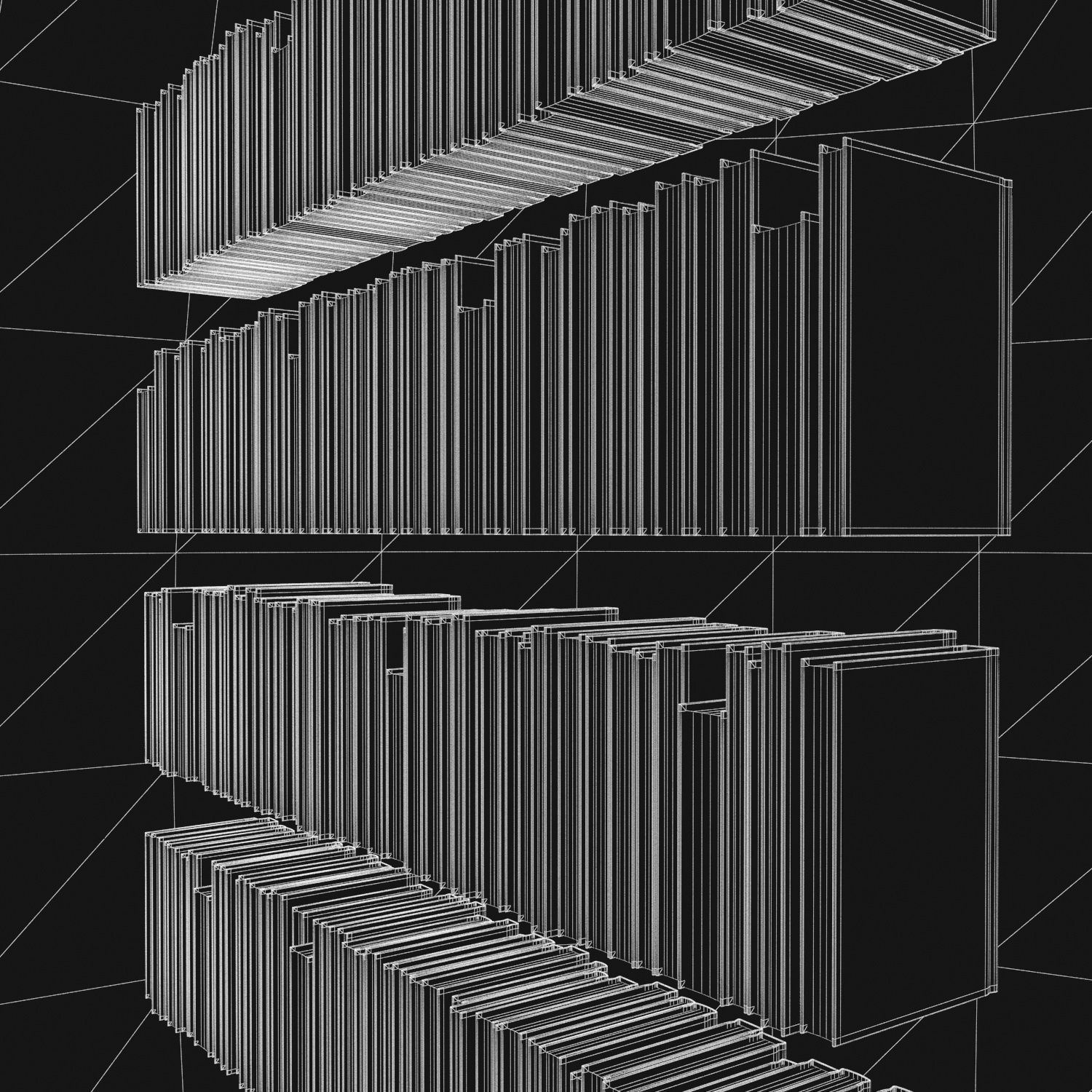 Books 150 pieces 3-7-1 Low-poly 3D model_30