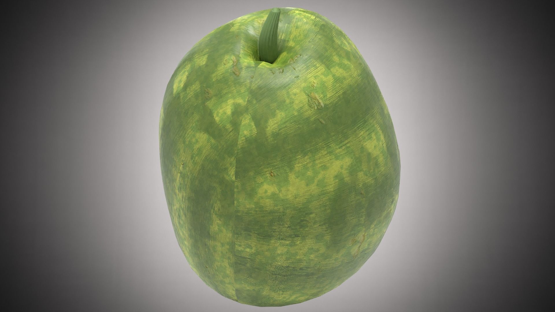 Watermelon Low-poly 3D model_8