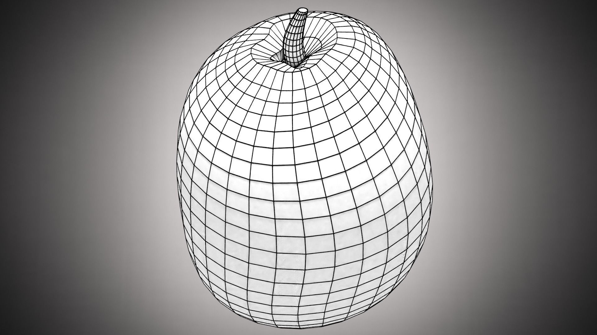 Watermelon Low-poly 3D model_9