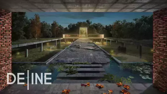 Modern Forest House - Architectural 3D Model 3D model Modern Forest House - Architectural 3D Model 3D model