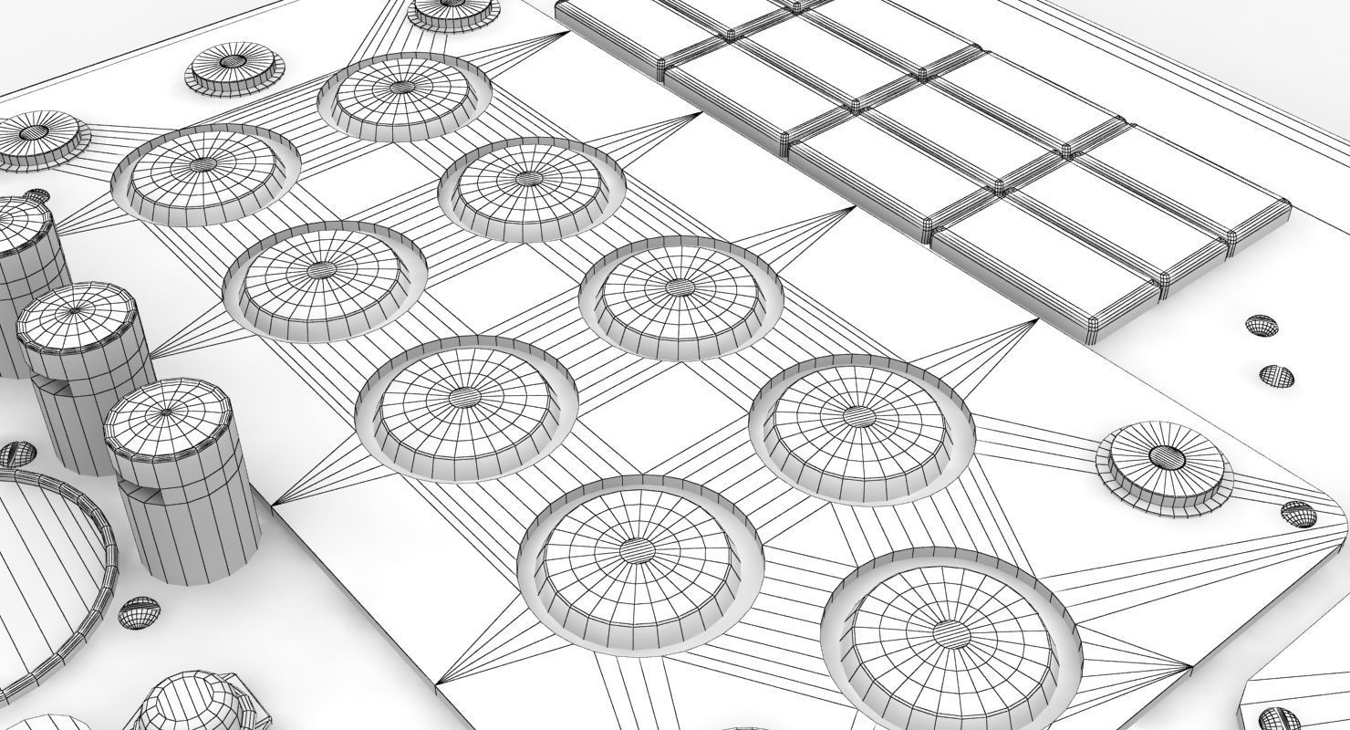 Mi-8MT Mi-17MT Central Overhead Panels Board English Low-poly 3D model_16