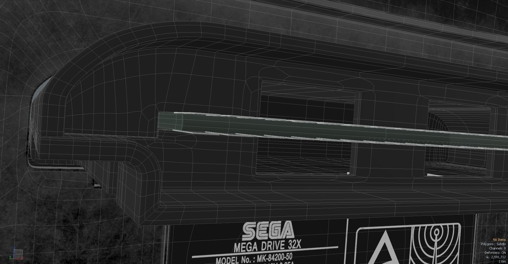 SEGA 32X  3D model_14