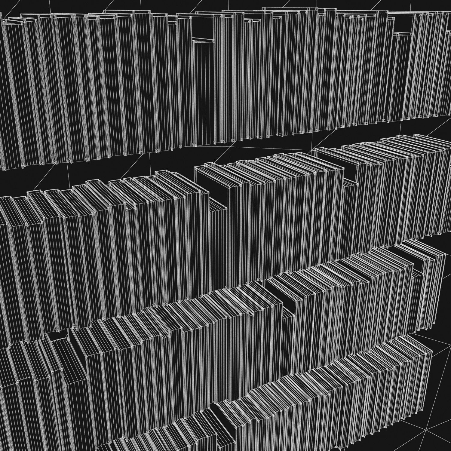 Books 150 pieces 4-7-1 Low-poly 3D model_28