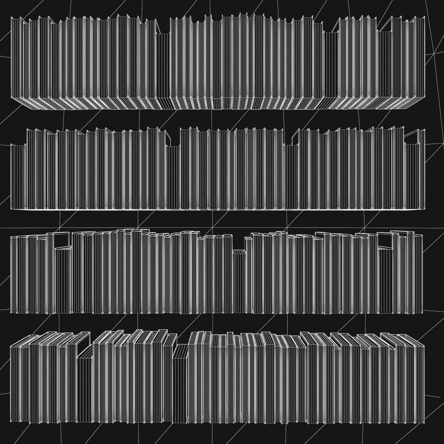 Books 150 pieces 4-7-2 Low-poly 3D model_31