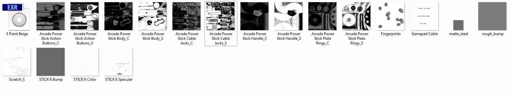 SEGA Arcade Power Stick 3D model_22