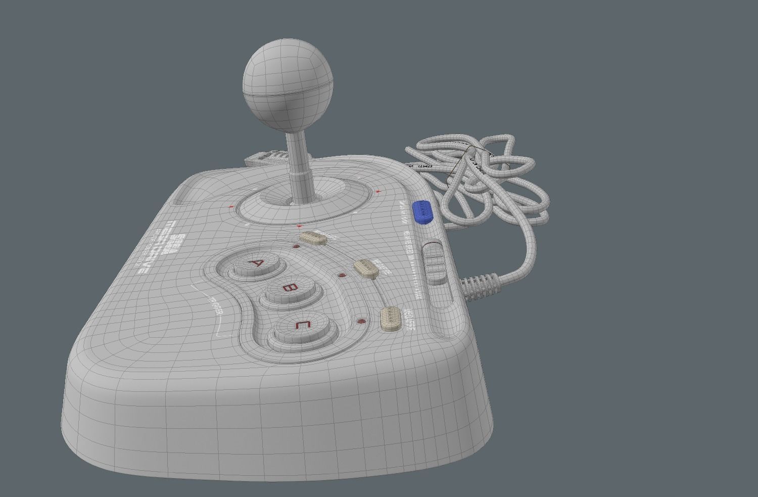 SEGA Arcade Power Stick 3D model_13