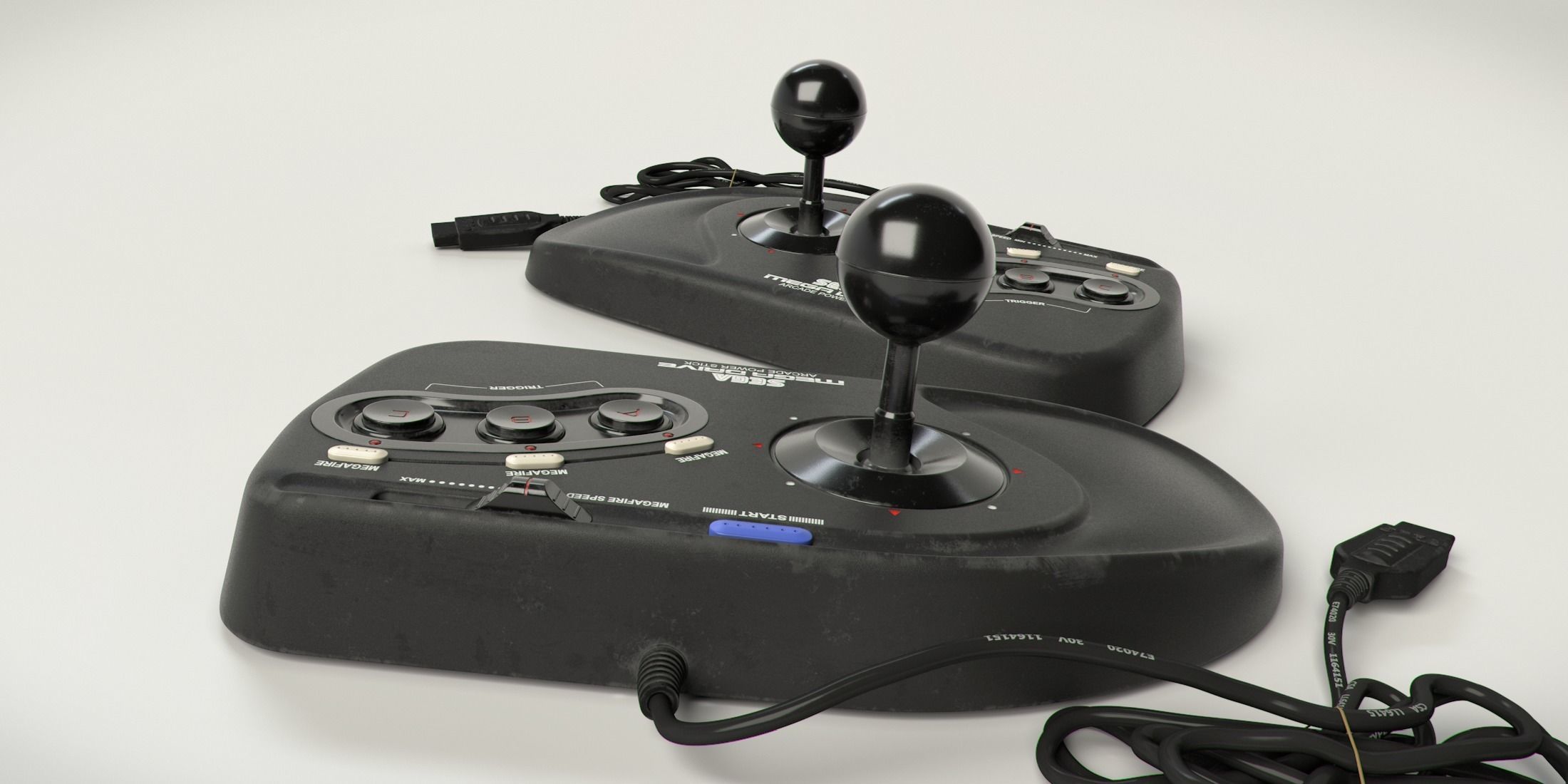 SEGA Arcade Power Stick 3D model_3