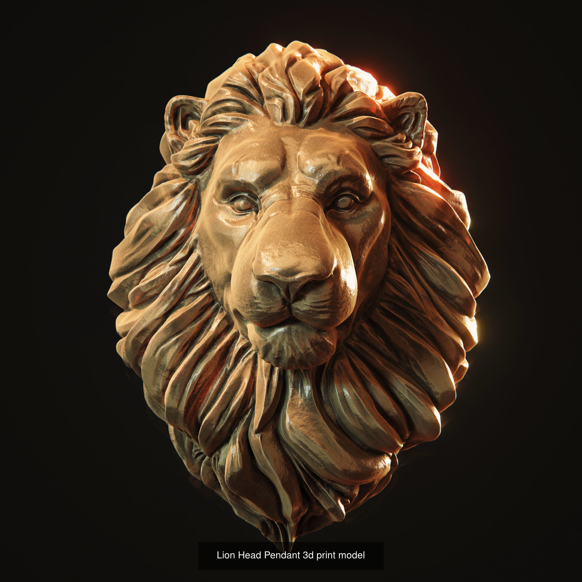 6 lions for 3d print 3D Model Collection_8