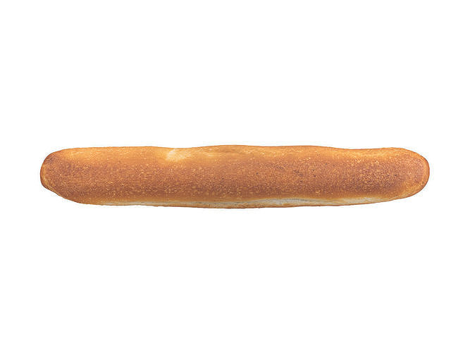 Photorealistic Baguette 3D Scan 3D model 3