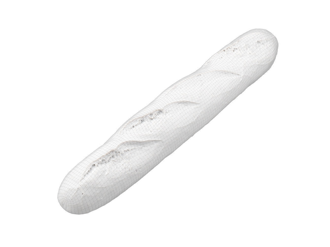 Photorealistic Baguette 3D Scan 3D model_8
