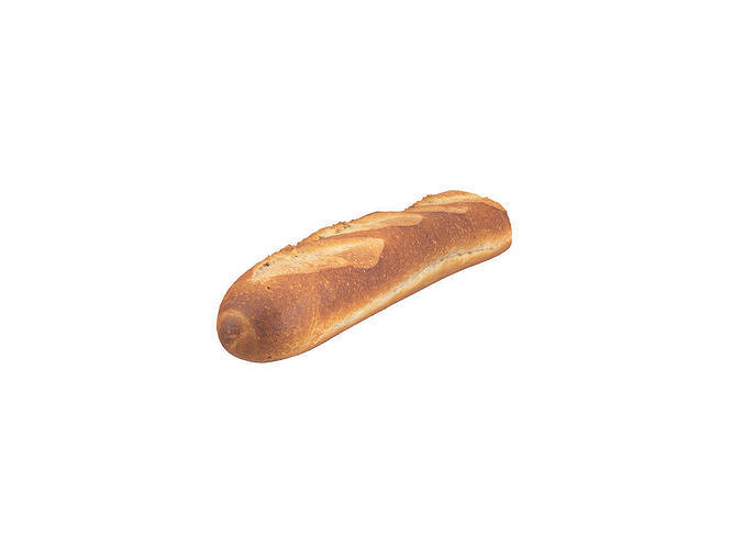 Photorealistic Baguette 3D Scan 3D model 6