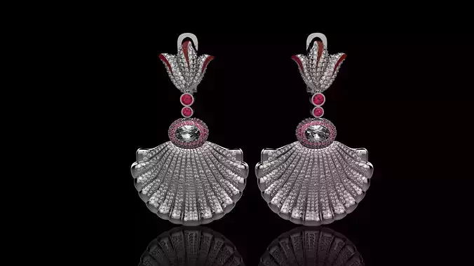 K EARRINGS N2  2 3D print model