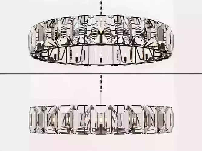 Restoration Hardware  HARLOW CRYSTAL CHANDELIER 60