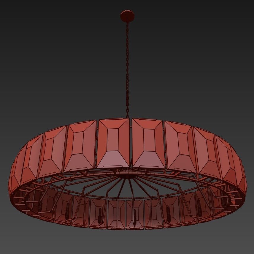 Restoration Hardware  HARLOW CRYSTAL CHANDELIER 60 3D model_3