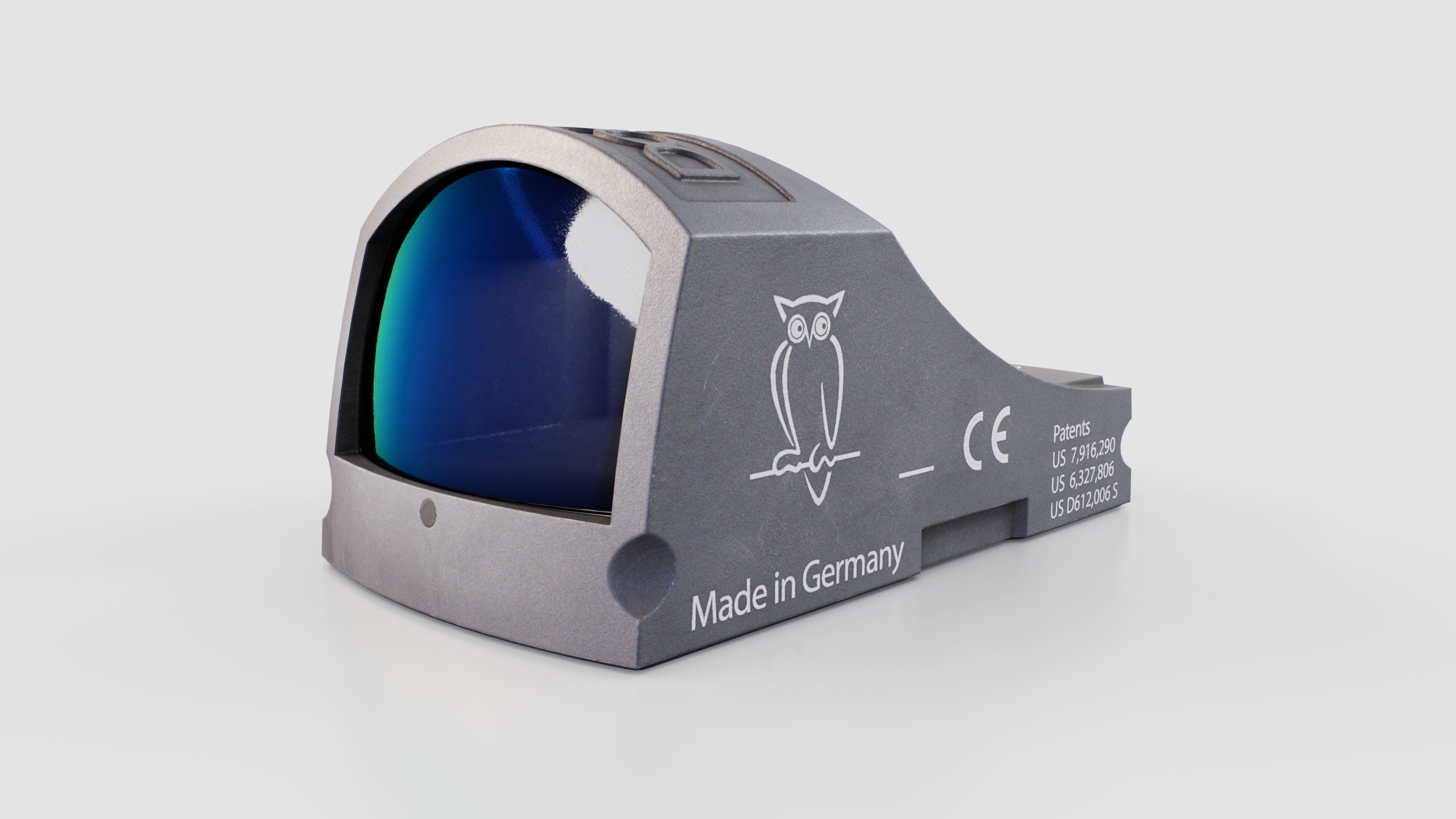 Docter Sight C Miniature Reflex Sight Low-poly 3D model_5