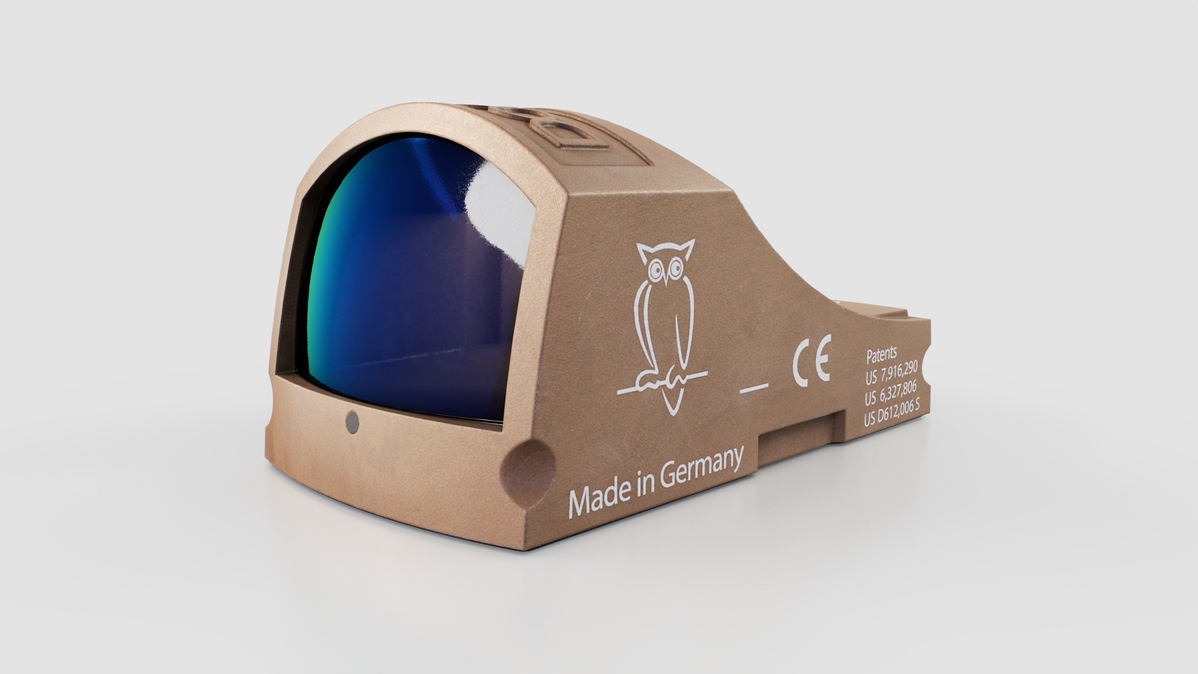 Docter Sight C Miniature Reflex Sight Low-poly 3D model_4