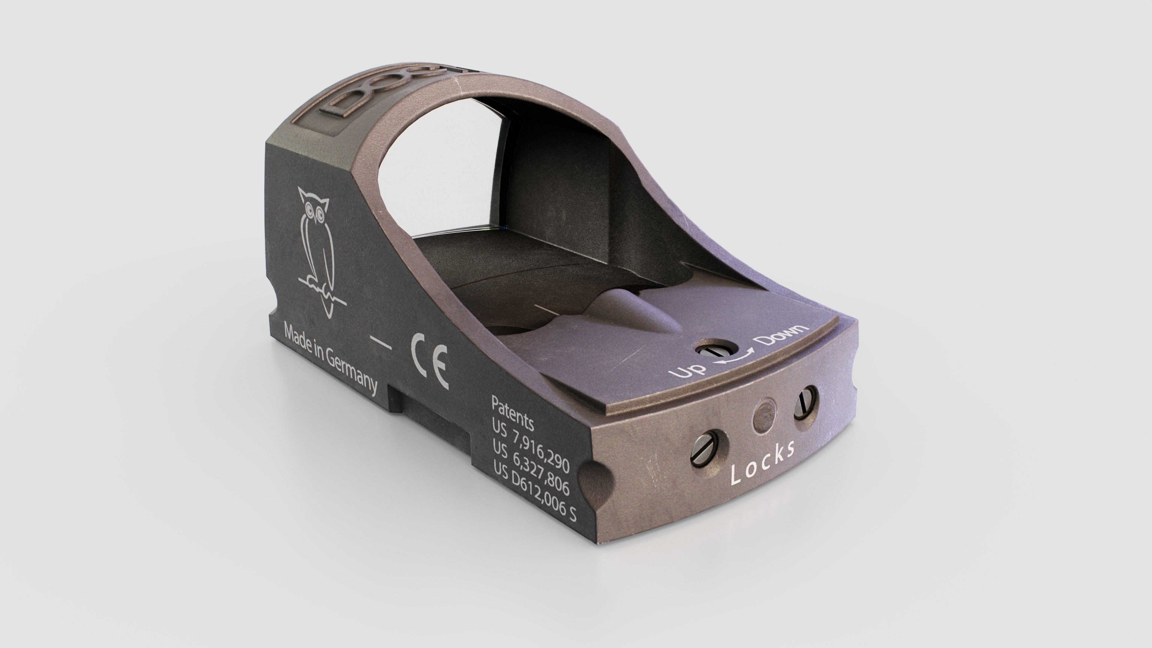 Docter Sight C Miniature Reflex Sight Low-poly 3D model_9