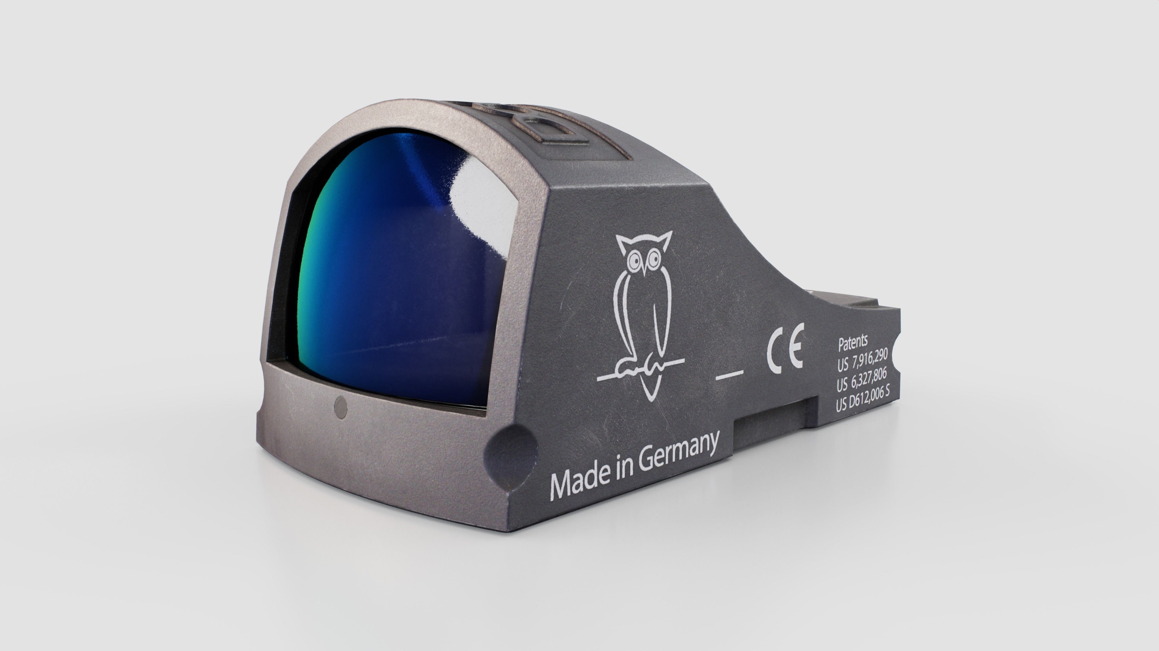 Docter Sight C Miniature Reflex Sight Low-poly 3D model_3