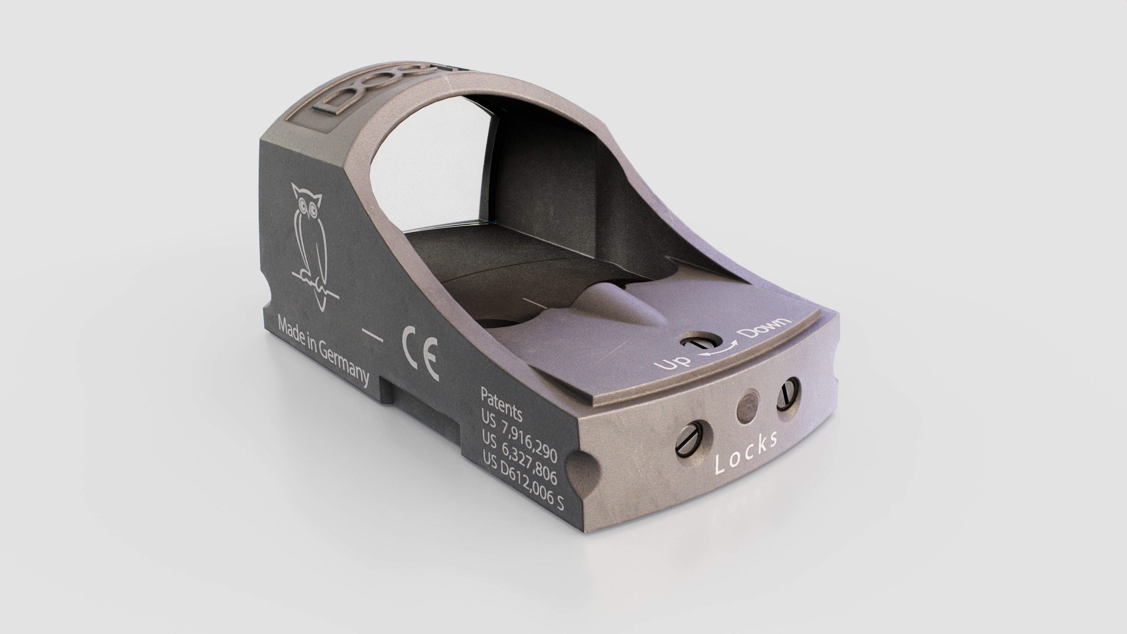 Docter Sight C Miniature Reflex Sight Low-poly 3D model_11