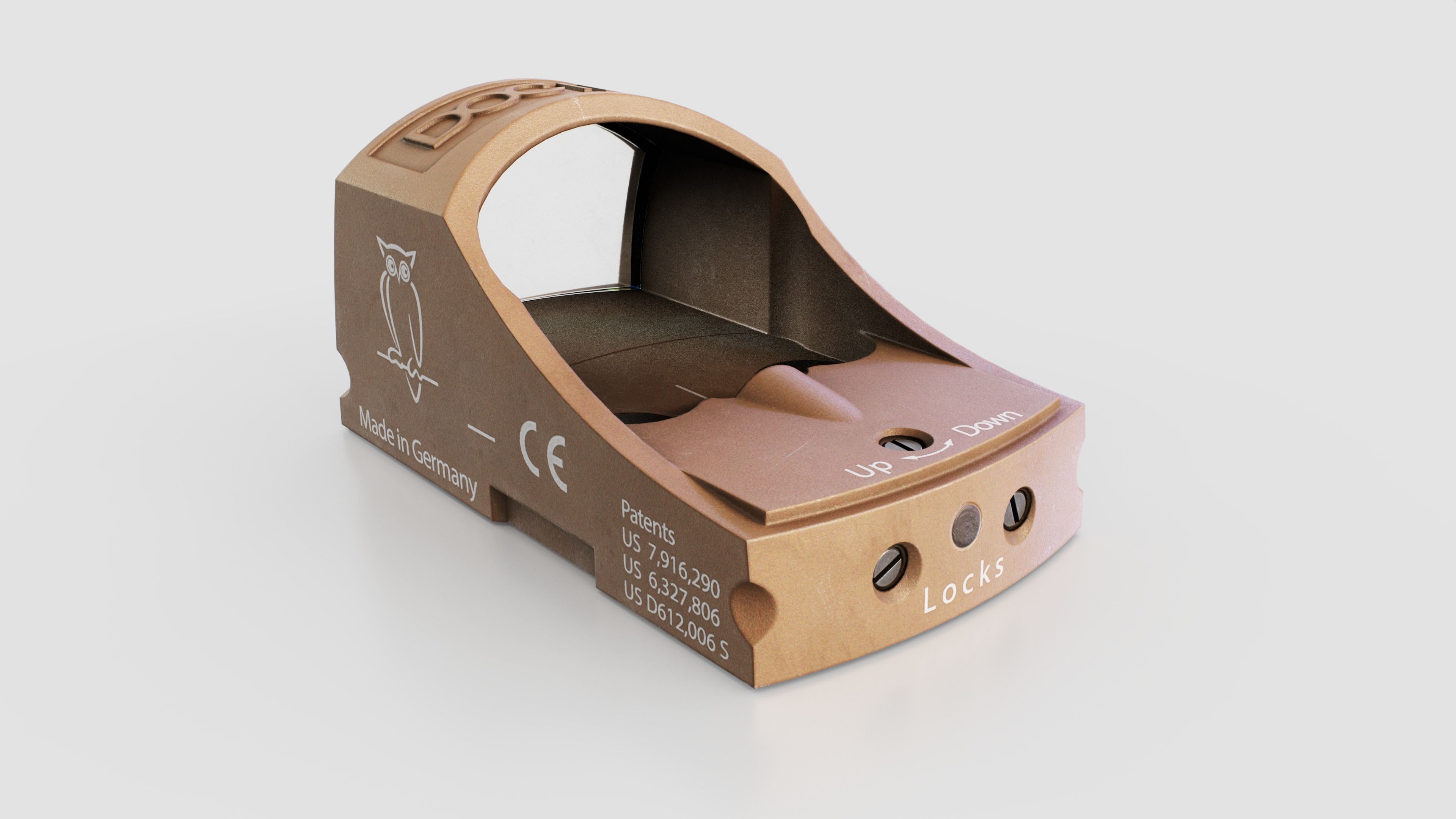 Docter Sight C Miniature Reflex Sight Low-poly 3D model_10