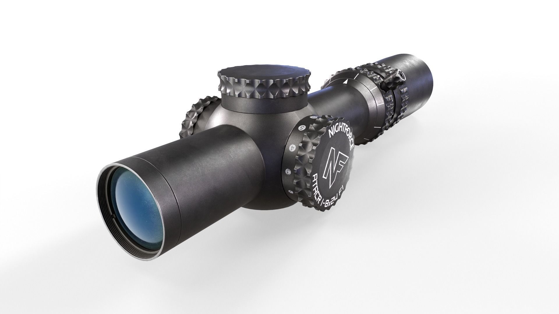Nightforce ATACR 1-8x24 F1 Low Power Variable Optic Low-poly 3D model_3