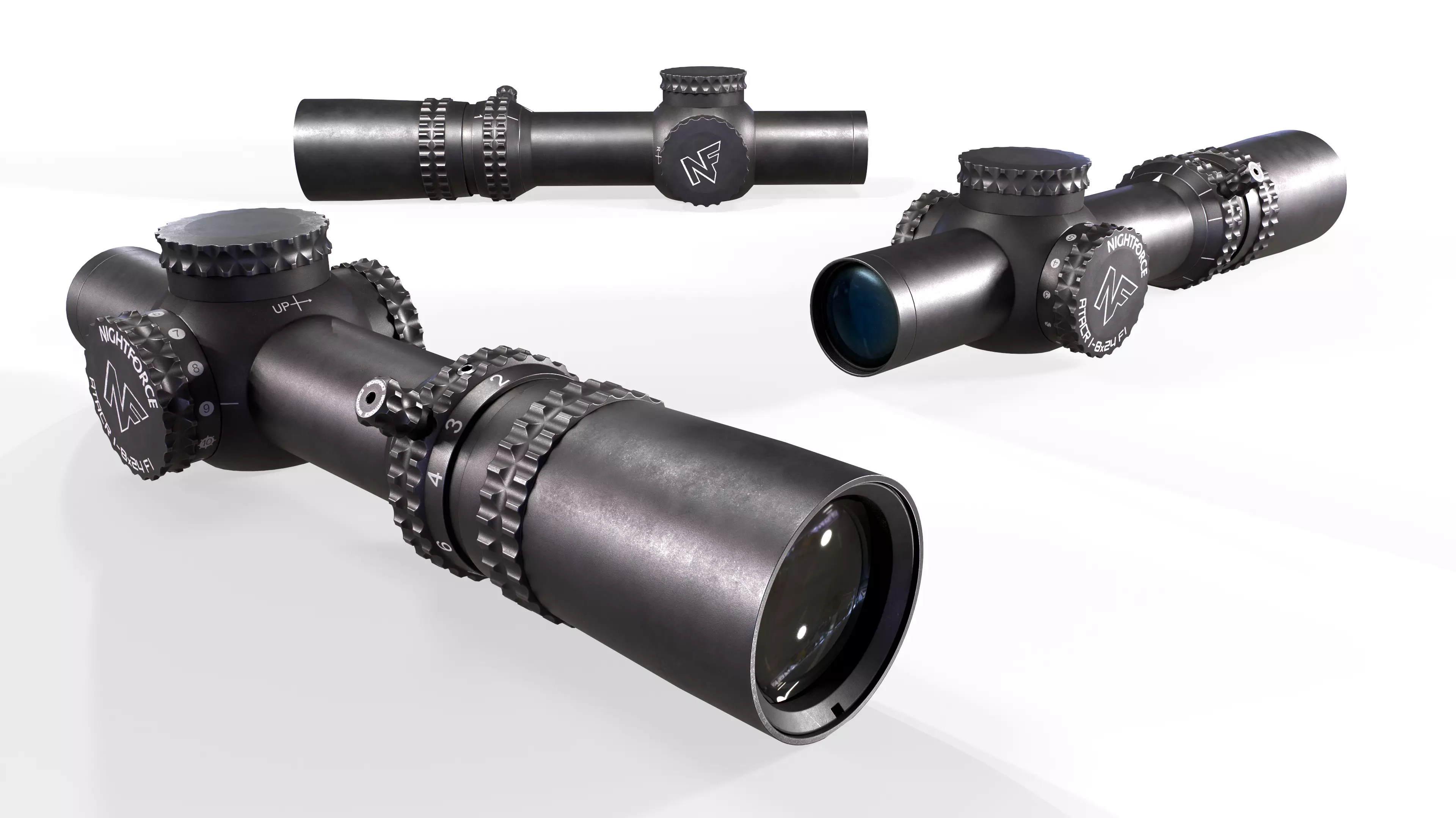 Nightforce ATACR 1-8x24 F1 Low Power Variable Optic Low-poly 3D model_0