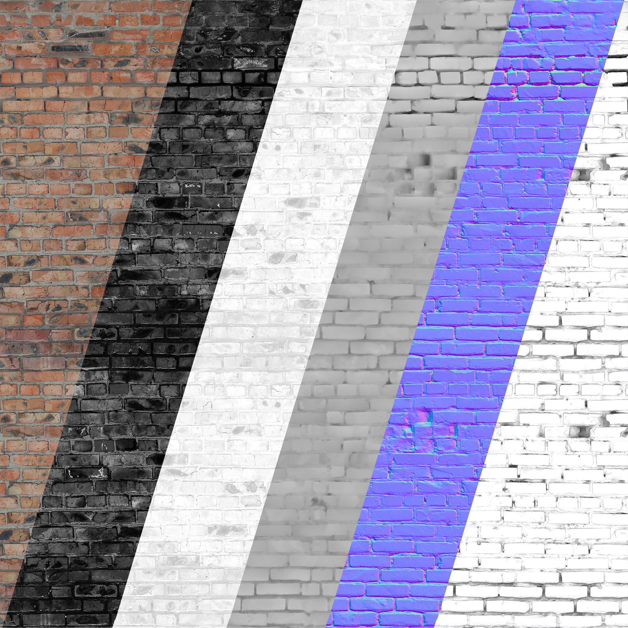 Ultra realistic Brick Old wall Scan 3D model_3
