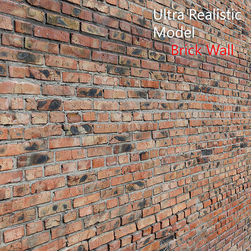 Ultra realistic Brick Old wall Scan 3D model