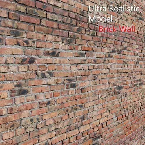 Ultra realistic Brick Old wall Scan 3D model