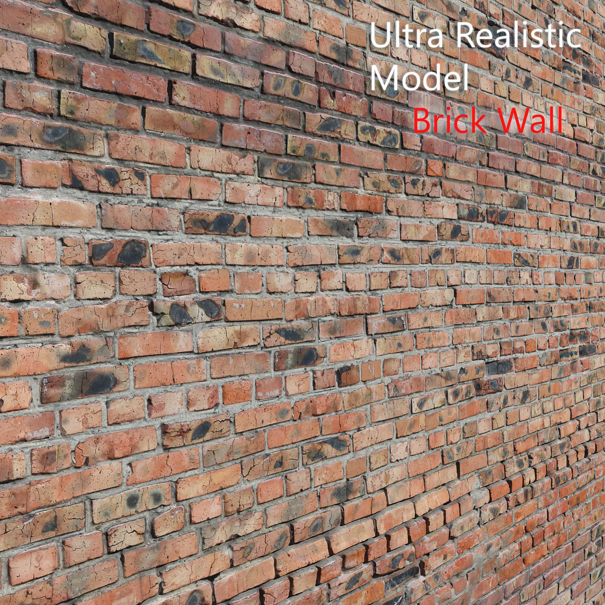 Ultra realistic Brick Old wall Scan 3D model_0