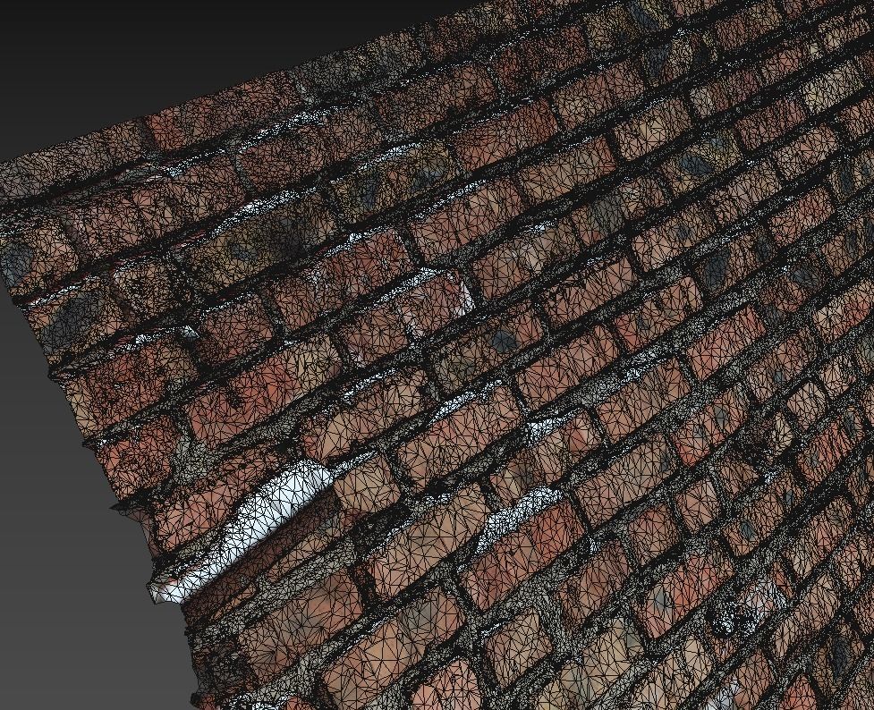 Ultra realistic Brick Old wall Scan 3D model_11