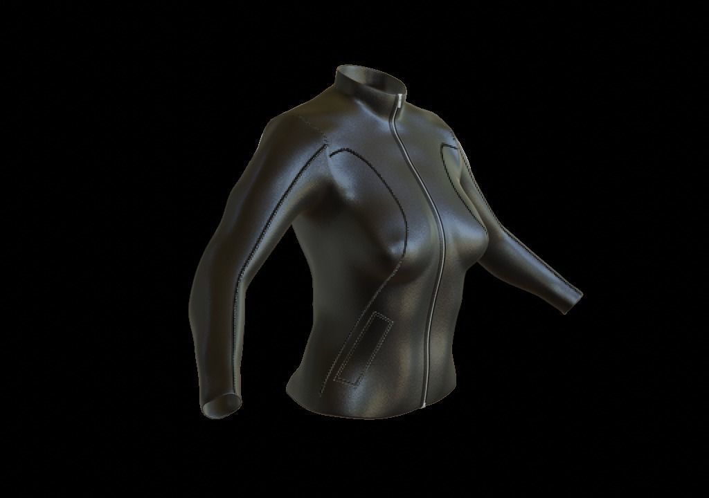Leather Jacket 3D model_3