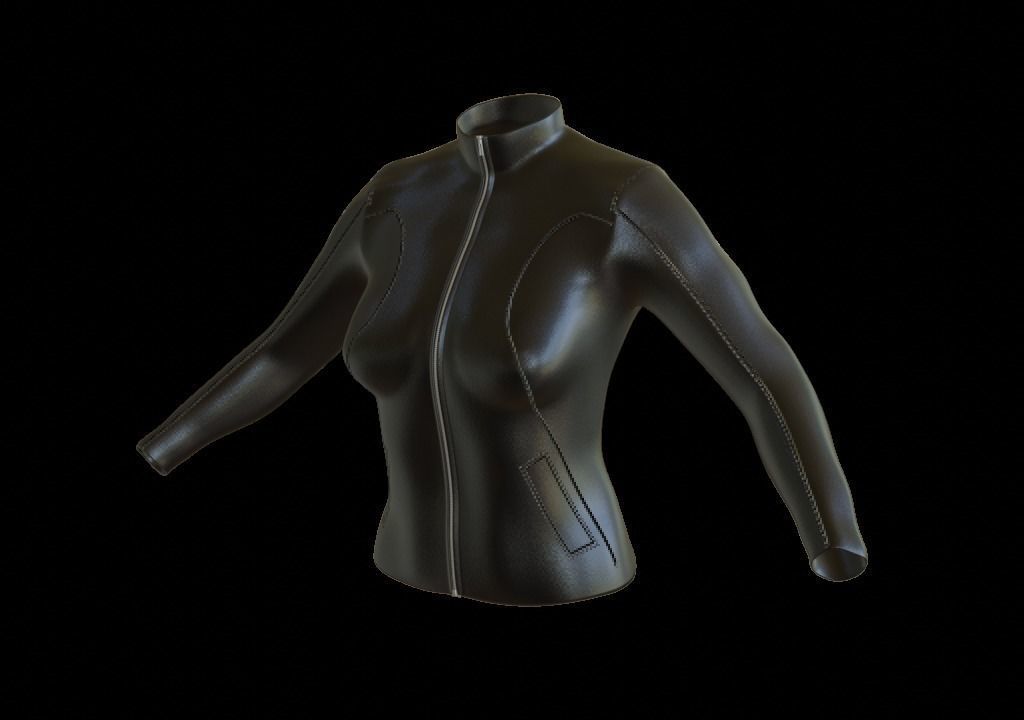 Leather Jacket 3D model_2